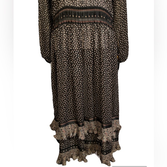 Vintage Diane Freis Georgette Boho Prairie Dress - Picture 4 of 16